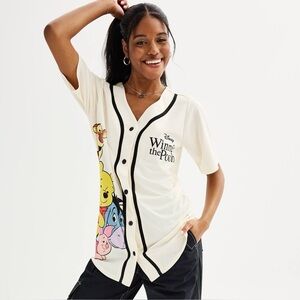 DISNEY x WINNIE THE POOH NWOT Graphic Baseball Jersey